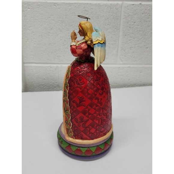 Jim Shore Silent Night rotating Music Box Angel w/ Nativity - Picture 10 of 14